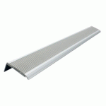 10 NEZ DE MARCHE ANTIDÉRAPANTS EN ALUMINIUM AVEC RECOUVREMENT PVC GRIS - LONGUEUR 900 MM VISO