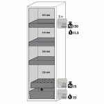 ARMOIRE SÉCURITÉ S-CLASSIC-90 S90.196.060.R JAUNE - MANUTAN COLLECTIVITÉS
