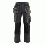 PANTALON DE TRAVAIL ARTISAN ÉTÉ GRIS FONCÉ/NOIR TAILLE 40C - BLAKLADER