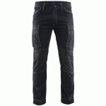 PANTALON DE TRAVAIL SERVICES DENIM STRETCH MARINE/NOIR TAILLE 54C - BLAKLADER