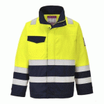 PORTWEST MV25 VESTE HI-VIS MODAFLAME JAUNE/MARINE - TAILLE XXXL