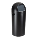 POUBELLE AVEC CENDRIER ROSSIGNOL CYVOMAX À TRAPPE 52 L NOIR