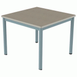 TABLE CARÉLIE MOB 80X80 T4 STR POLY. ÉRABLE G. BEIGE/LAGON - MOBIDECOR