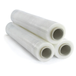 6 BOBINES DE FILM ÉTIRABLE TRANSPARENT CAST TRI-COUCHE 23 MICRONS, 450MM X 300M