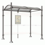 ABRI BUS PROVINCE 2.50 M 1 BARDAGE LAT. CITY GRIS PROCITY - PROCITY