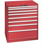 ARMOIRE ROUGE 870X725X1000 AVEC 8 TIR. 75KG _ 78.698.070 - LISTA