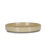 ASSIETTE CREUSE ROND BEIGE PORCELAINE Ø 23 CM CARACTERE REVOL