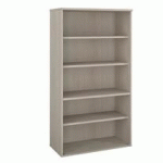 BIBLIOTHÈQUE HAUTE BOIS H 182 X L 100 CM CHÊNE GRIS  ARCH