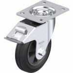 BLICKLE - ROULETTE PIVOTANTE À FREIN Ø 150MM BANDAGE CAOUTCHOUC SBR 135KG - LE-VPP 150G-FI