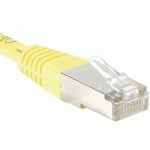 CORDON RJ45 BUDGET CATÉGORIE 6 F/UTP JAUNE - 20 M