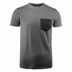 JAMES HARVEST PORTWILLOW T-SHIRT UNISEX NOIR MÉLANGE - TAILLE S