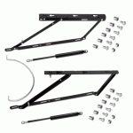JEU DE LEVAGE FRONTAL POUR LIT SOULEVABLE ET COFFRE - 135 CM - NOIR EMUCA