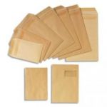 LA COURONNE BOÎTE DE 250 POCHETTES KRAFT BRUN 1000 RAIES AUTOCOLLANT 120G FORMAT 280X365 26