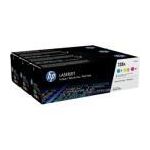 PACK DE TROIS TONERS COULEURS HP POUR COLORLASERJET CM1410  (128A)
