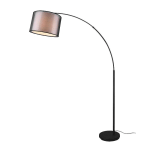 TRIO LIGHTING LAMPE SUR PIED ARQUÉE BURTON AVEC DOUBLE ABAT-JOUR