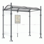 ABRI BUS 2.50 M PROVINCE 2 BARDAGES LAT. BOULE GRIS PROCITY - PROCITY