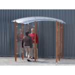 ABRI FUMEURS INDÉPENDANT BOIS EXOTIQUE 2 M²