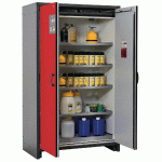 ARMOIRE SÉCURITÉ Q-CLASSIC-30 Q30.195.116 GRIS/ROUGE - MANUTAN COLLECTIVITÉS