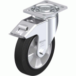 BLICKLE - ROULETTE PIVOTANTE À FREIN Ø 200MM BANDAGE CAOUTCHOUC NR 500KG - LH-ALEV 200K-FI