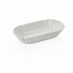 BOL À FRITES/ SAUCE, BLANC, 20X11X3CM - 6 PIÈCES