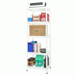 ÉTAGÈRE EN MÉTAL ERINYE 180 X 90 X 40 CM 650 KG BLANC