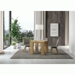 ITAMOBY - TABLE EXTENSIBLE 90X90/246 CM ROXELL QUERCIA NATURA