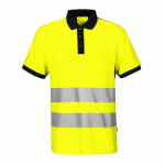 PROJOB 6008 POLO PIQUE - EN ISO 20471 CLASSE 2 JAUNE/NOIR - TAILLE XXXL