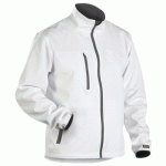 VESTE SOFTSHELL STRETCH+ BLANC/GRIS TAILLE M - BLAKLADER