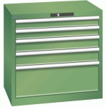 ARMOIRE VERT 717X572X700 AVEC 5 TIR. 75KG _ 78.560.030 - LISTA