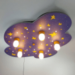 NIERMANN STANDBY PLAFONNIER CIEL NOCTURNE, 5 LAMPES, 20 LED, WIFI
