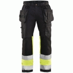 PANTALON ARTISAN HAUTE-VISIBILITÉ STRETCH TAILLE 58C - BLAKLADER