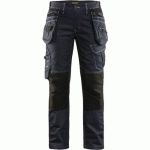 PANTALON DE TRAVAIL X1900 ARTISAN STRETCH 2D FEMME/NOIR TAILLE 34 - BLAKLADER