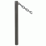 POTELET PROVINCE Ø76 MM CHAINES 1 ANNEAU INOX GRIS PROCITY - PROCITY