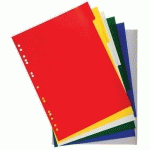 SET DE 6 INTERCALAIRES POLYPROPYLÈNE SOUPLE A4 - EXACOMPTA