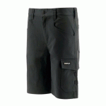 SHORT DE TRAVAIL MULTIPOCHES STRETCH TRACKER - NOIR - TAILLE 44 CATERPILLAR