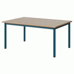 TABLE MALIBU 120X80 T2 4P STRA ALAISÉ ACACIA/BLEU 5025