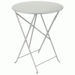 TABLE RONDE BISTRO+ Ø 60 CM GRIS ARGILE - FERMOB