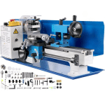 VEVOR - 7X14 PRECISION BENCH TOP MINI METAL MILLING LATHE VARIABLE SPEED 50-2500 RPM NYLON GEAR WITH A MOVABLE LAMP