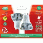 AMPOULE LED GU10 BLISTER DE 2 - 3W - 6300°K VISION-EL 7380B