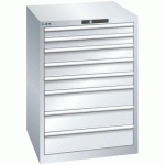 ARMOIRE GRIS CLAIR 717X725X1000 AVEC 8 TIR. 75KG - LISTA