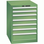 ARMOIRE VERT 564X725X800 AVEC 7 TIR. 75KG _ 14.367.030 - LISTA