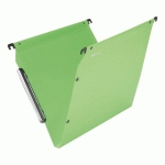 LOT DE 10 - DOSSIER SUSPENDU POUR ARMOIRES POLYPROPYLÈNE OPAQUE LMG ESSELTE FOND 15 MM VERT