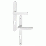 ENSEMBLE SUR PLAQUE ÉTROITE NEW YORK TYPE CLÉ I ENTRAXE 70MM CARRÉ 7MM FINITION BLANC - HOPPE - 3293988