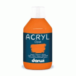 LOT DE 3 - DARWI FLACON DE 250 ML DE PEINTURE ACRYLIQUE UNIVERSELLE OPAQUE - ORANGE