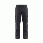 PANTALON DE TRAVAIL INDUSTRIE À POCHES GENOUILLÈRES STRETCH 2D GRIS/NOIR C46 - BLAKLADER