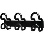PATÈRE DESIGN UNILUX - 3 PATÈRES - NOIR