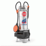 POMPE DE RELEVAGE BI-CANAL GROS DÉBIT PEDROLLO BCM 10/50 EAUX CHARGÉES 380V 18 M3/H 0.75 KW