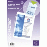 SACHET DE 10 ÉTUIS DE PROTECTION SIMPLES PVC LISSE 20/100E - A4 - CRISTAL - LOT DE 2