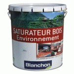 SATURATEUR BOIS EXTÉRIEUR - 5L - BOIS FONCÉ - ENVIRONNEMENT BLANCHON