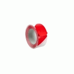 RUBAN ADHÉSIF ROUGE ET BLANC PVC 350 50 MM X 66 M - EUROCELL - PE07PA0034